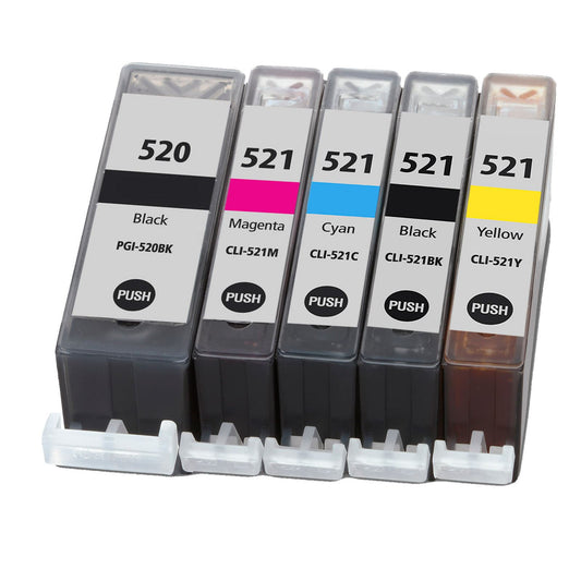 Canon PGI-520 & CLI-521 Compatible Multipack Ink